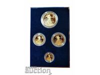 Set Vultur american 2011, 4 monede, aur (cu cutie)