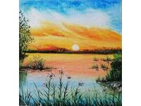 Picture painting with acrylic. Part of the author's "Seasons" Collection.