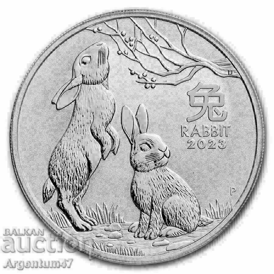 SILVER 1 OZ 2023 AUSTRALIA - AN LUNAR AL IEPURULUI