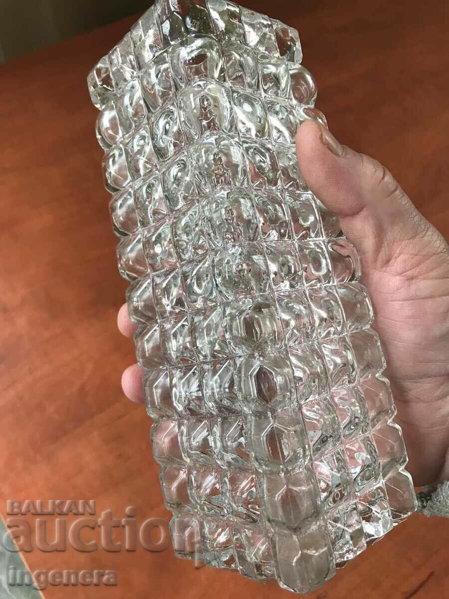 VASE VASE GLASS RELIEF THICK OF SOCA with price 13.00 BGN | € 6.65 VASE VASE GLASS RELIEF THICK OF SOCA with price 13.00 BGN | € 6.65