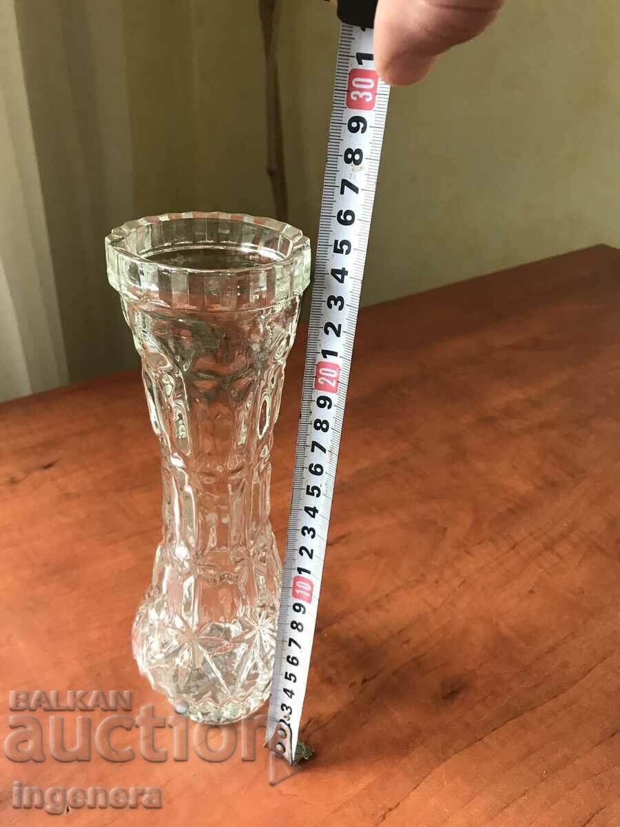 VASE VASE GLASS RELIEF THICK OF SOCA with price 15.00 BGN | € 7.67 VASE VASE GLASS RELIEF THICK OF SOCA with price 15.00 BGN | € 7.67
