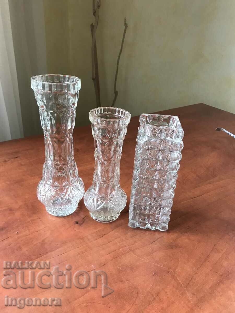 VASE VASE GLASS RELIEF THICK OF SOCA - 6 VASE VASE GLASS RELIEF THICK OF SOCA - 6