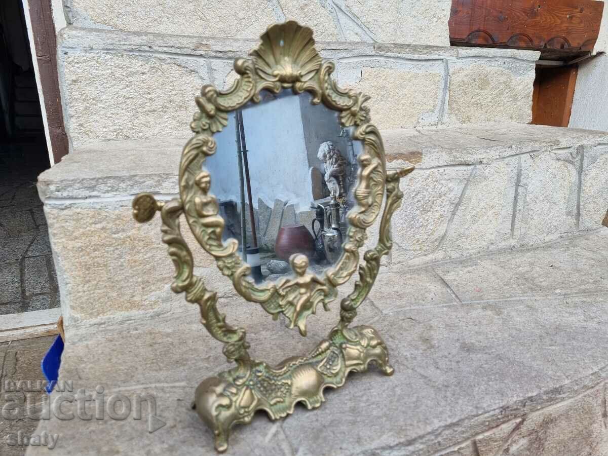 Old bronze mirror with price 145.00 BGN | € 74.14 Old bronze mirror with price 145.00 BGN | € 74.14