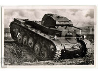 Оригинална картичка Трети райх, танк, пътувала