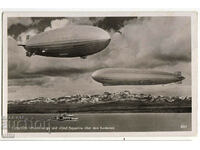 Πρωτότυπη καρτ ποστάλ Τρίτο Ράιχ, αερόπλοια, ταξίδεψε
