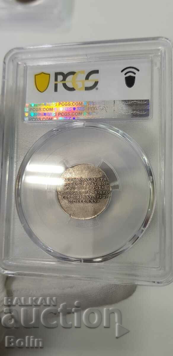 Auction AU 50 - Austrian Silver Table Jeton 1825 Coronation Auction AU 50 - Austrian Silver Table Jeton 1825 Coronation