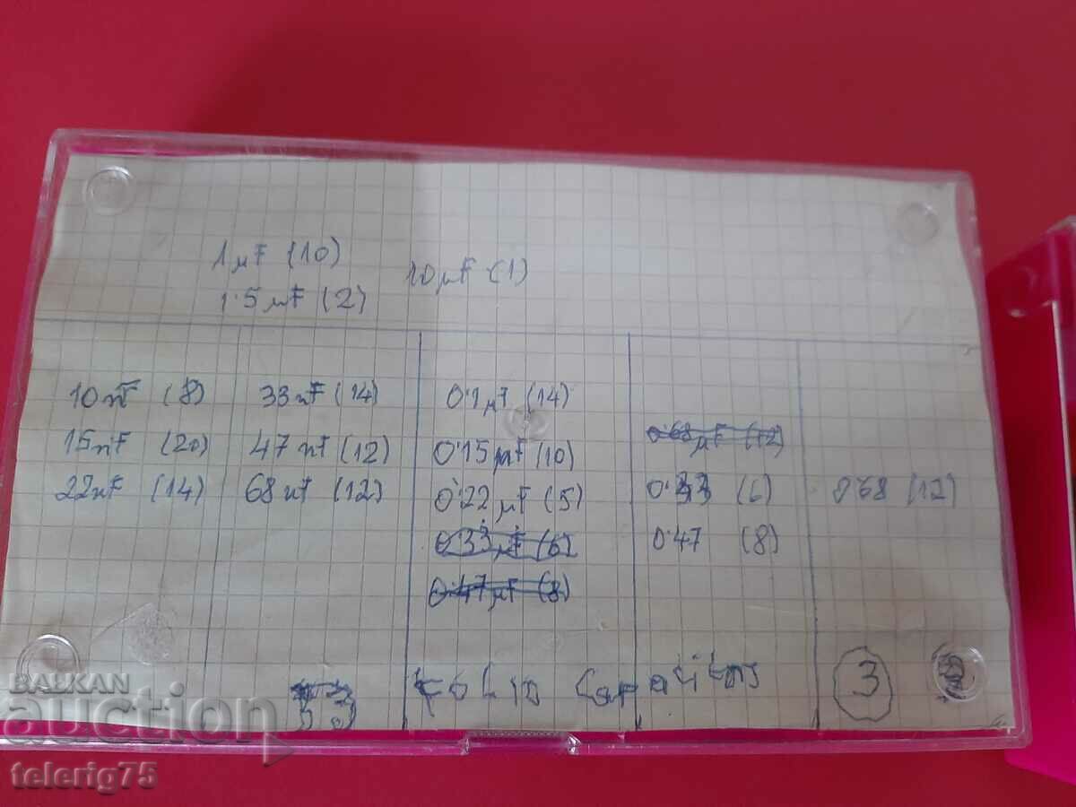 Collection Capacitors Different values and types-350-400 pcs - 5 Collection Capacitors Different values and types-350-400 pcs - 5