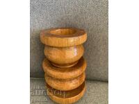 Παλιό τεράστιο ξύλινο κηροπήγιο-1