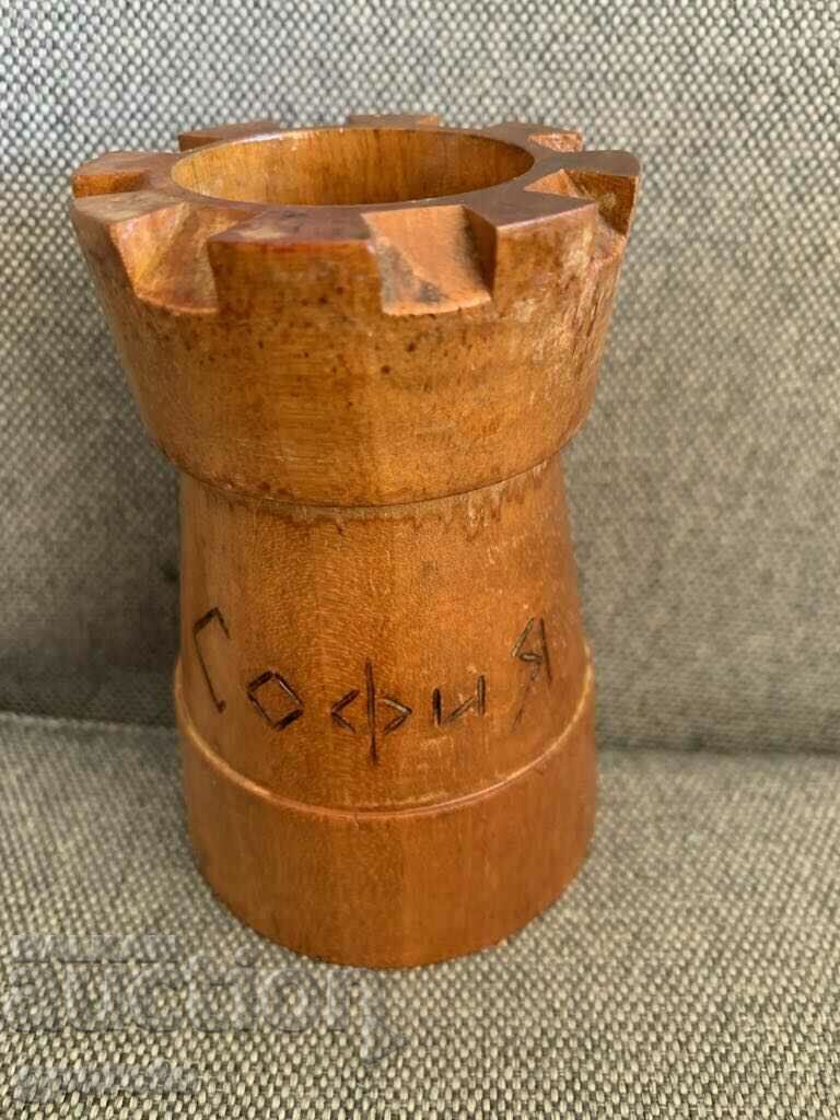 Massive wooden old pencil case - SBH-1 Massive wooden old pencil case - SBH-1