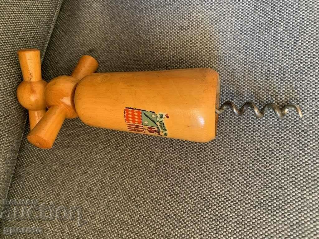 Δημοπρασία Μοναδικό vintage τιρμπουσόν-Ξύλο και μέταλλο