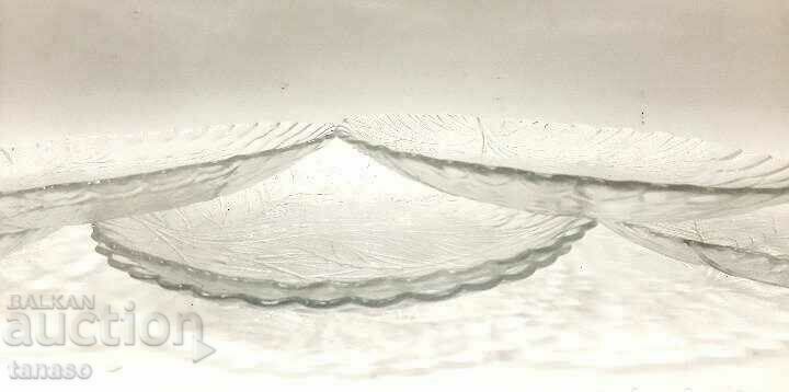 Delivery of Set of 6 vintage glass cocktail plates (6.2)