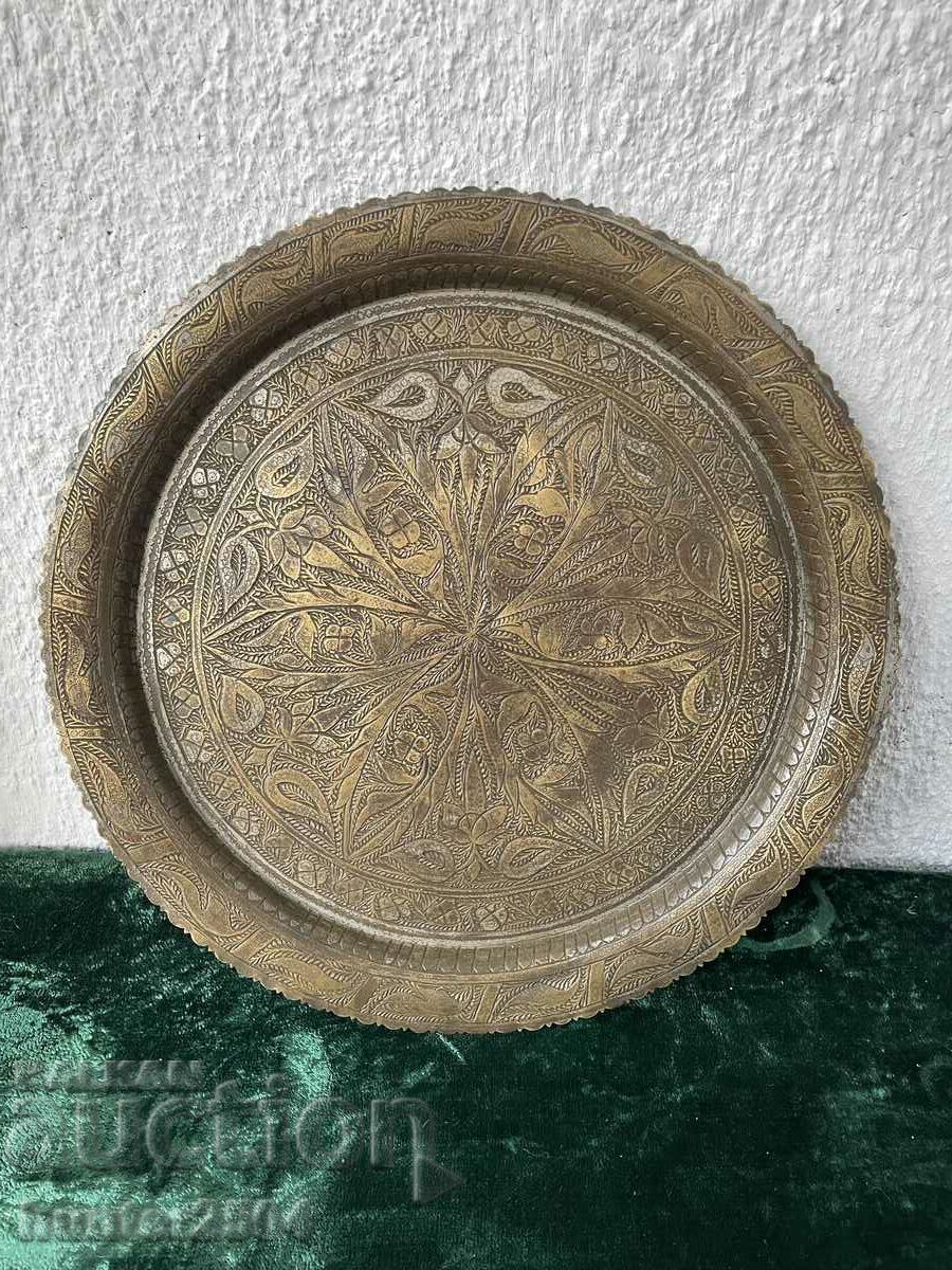 Tray, casserole-38.5 cm, forged copper