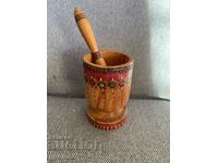 Mortar vechi din lemn - 1