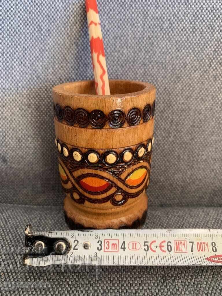 Old wooden mortar - 3 with price 5.00 BGN | € 2.56 Old wooden mortar - 3 with price 5.00 BGN | € 2.56