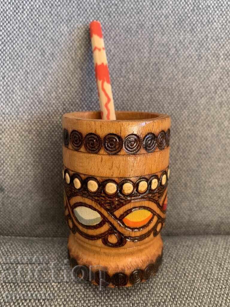 Old wooden mortar - 3 Old wooden mortar - 3