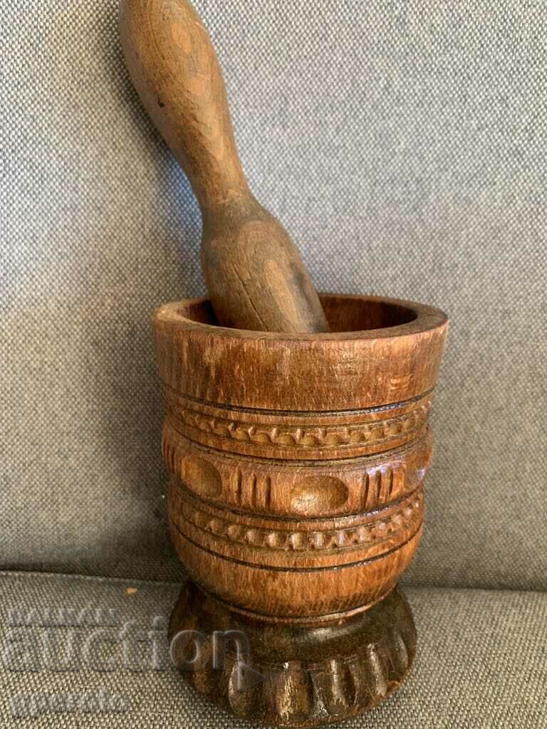 Old wooden mortar - 5