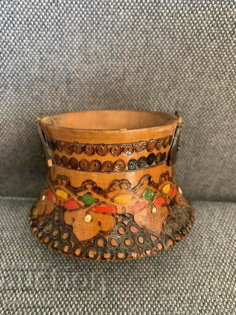 A beautiful wooden bear