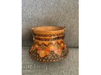 A beautiful wooden bear