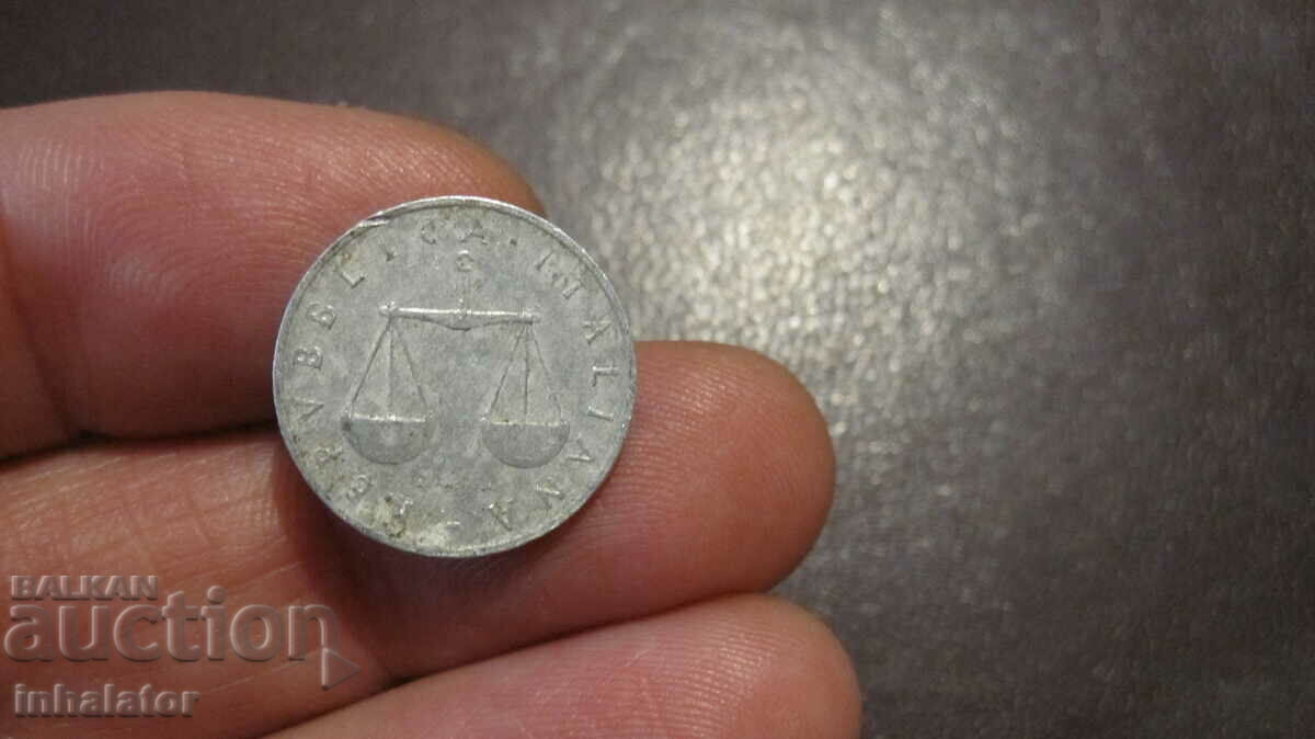 1959 year 1 lira Italy - Aluminum