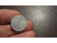 1956 an 1 lira Italia - Aluminiu