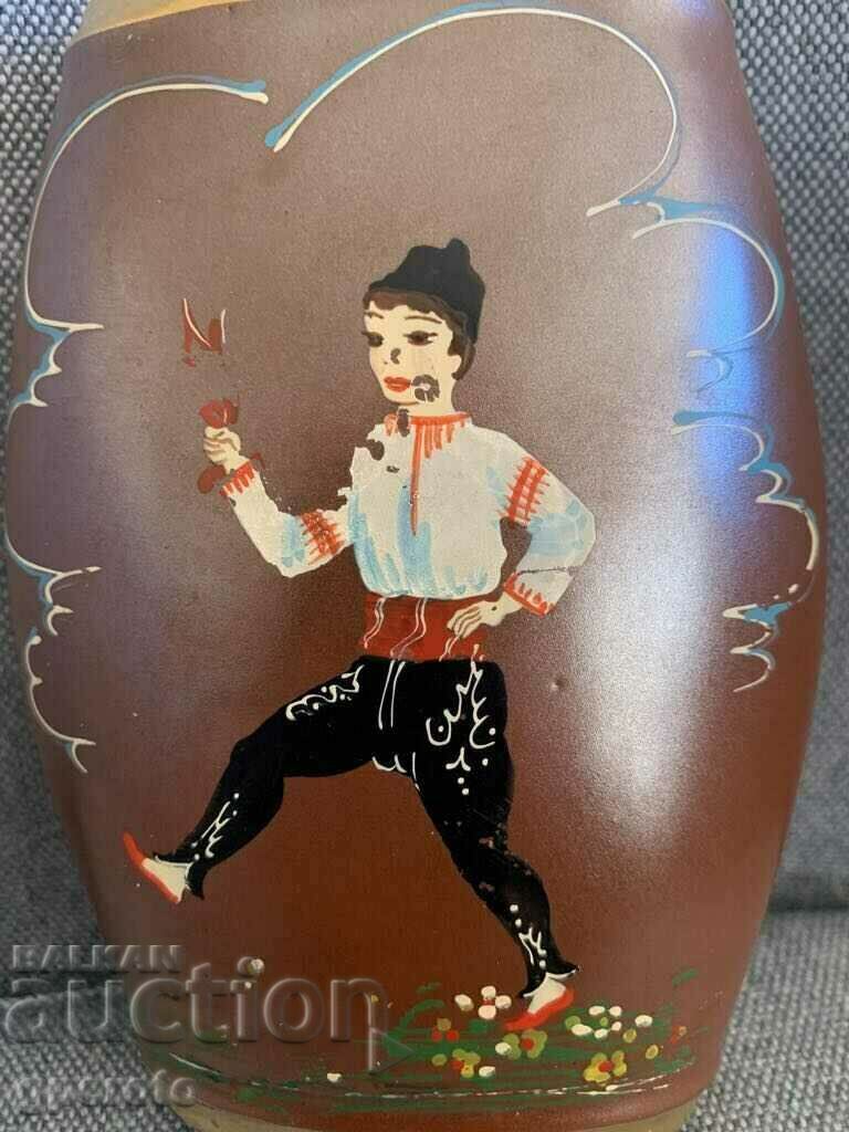 Hand-painted old pavour, bottle-TPK "SUCCESS" with price 10.00 BGN | € 5.11