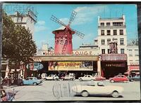 France Postcard 1976 PARIS Moulin Rouge and Place...