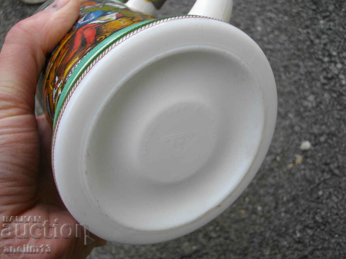 OLD PORCELAIN MUG WITH LANTERN - 5 OLD PORCELAIN MUG WITH LANTERN - 5