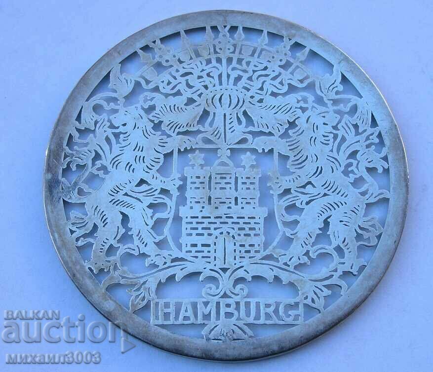 Auction OLD GERMAN SILVER ON GLASS CUPS 6 PCS. Auction OLD GERMAN SILVER ON GLASS CUPS 6 PCS.