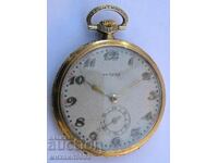 GOLD PLATED SWISS ANTIQUE POCKET WATCH