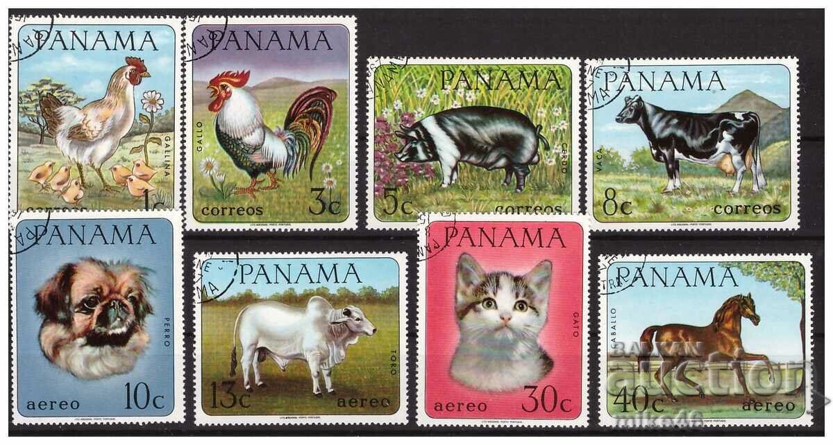 ПАНАМА  1967 Домашни животни серия 8 марки С.Т.О.