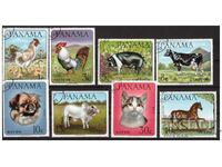 PANAMA 1967 Animale de companie seria 8 timbre S.T.O.