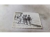 Fotografie Varna Patru fete pe plajă 1937