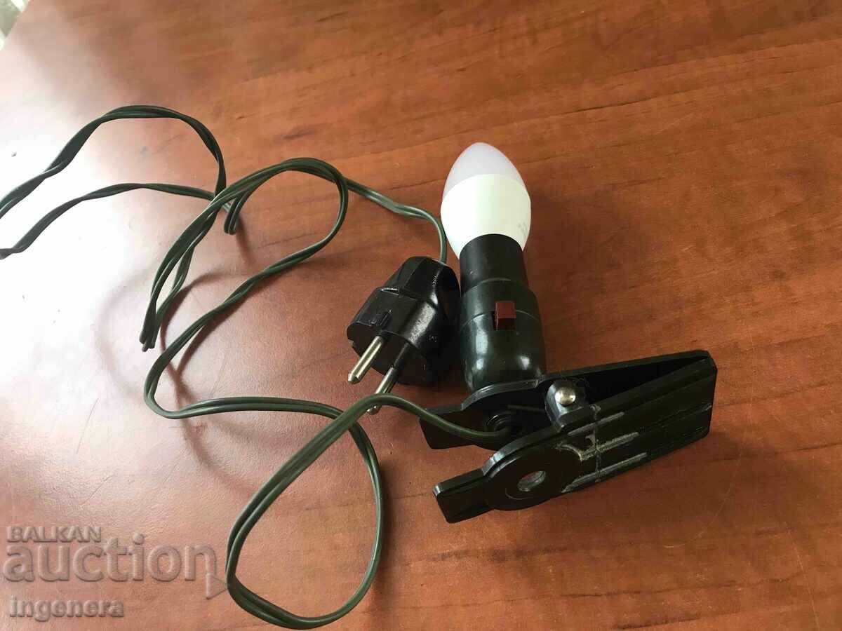 Auction  NIGHT LAMP RETRO CLIP BAKELITE KEY SOCKET