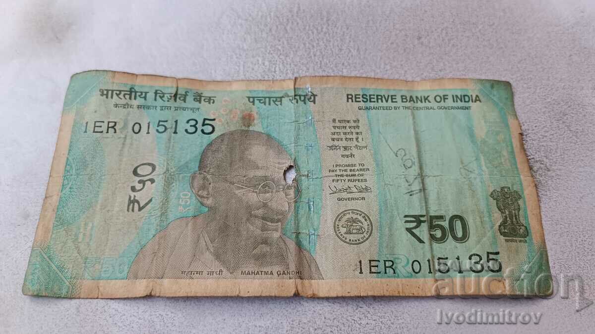 Индия 50 рупии