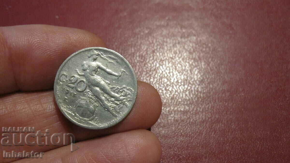 1913 20 centizimi Italy - R