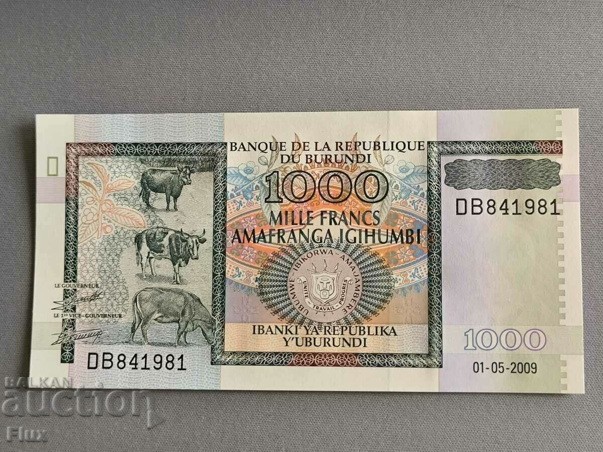 Банкнота - Бурунди - 1000 франка UNC | 2009г.