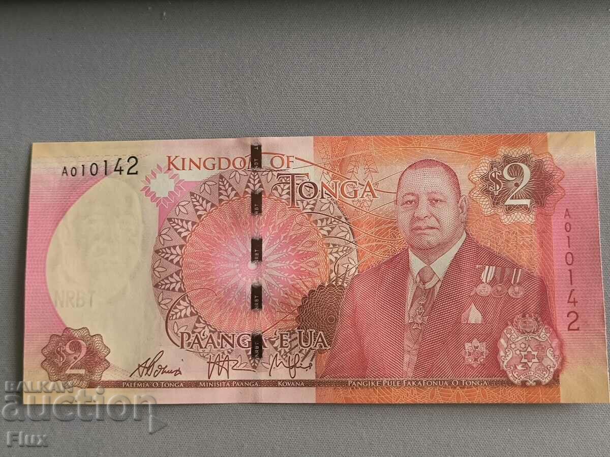 Банкнота - Тонга - 2 паанга UNC | 2015г.