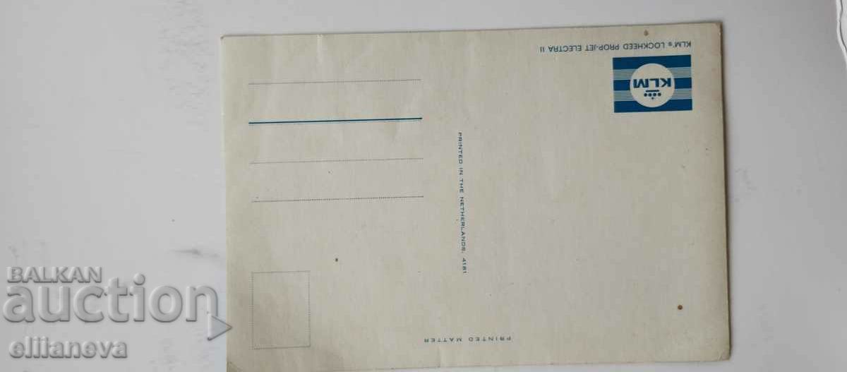 KLM postal card with price 4.00 BGN | € 2.05 KLM postal card with price 4.00 BGN | € 2.05