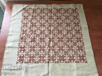 HAND EMBROIDERY PANAMA LINEN CHECK BLANKET NEW