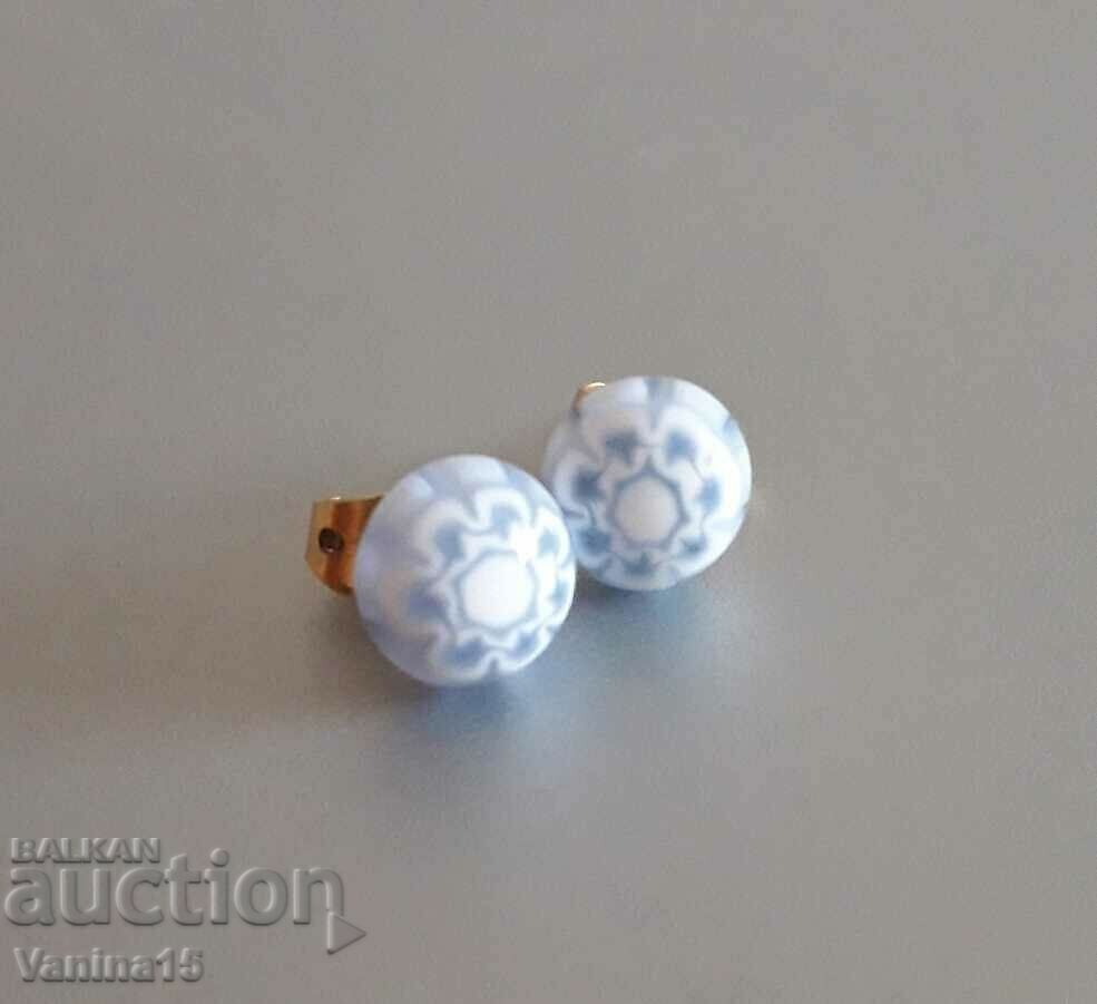 Auction Italian Murano Millefiori Venetian Glass Earrings Auction Italian Murano Millefiori Venetian Glass Earrings
