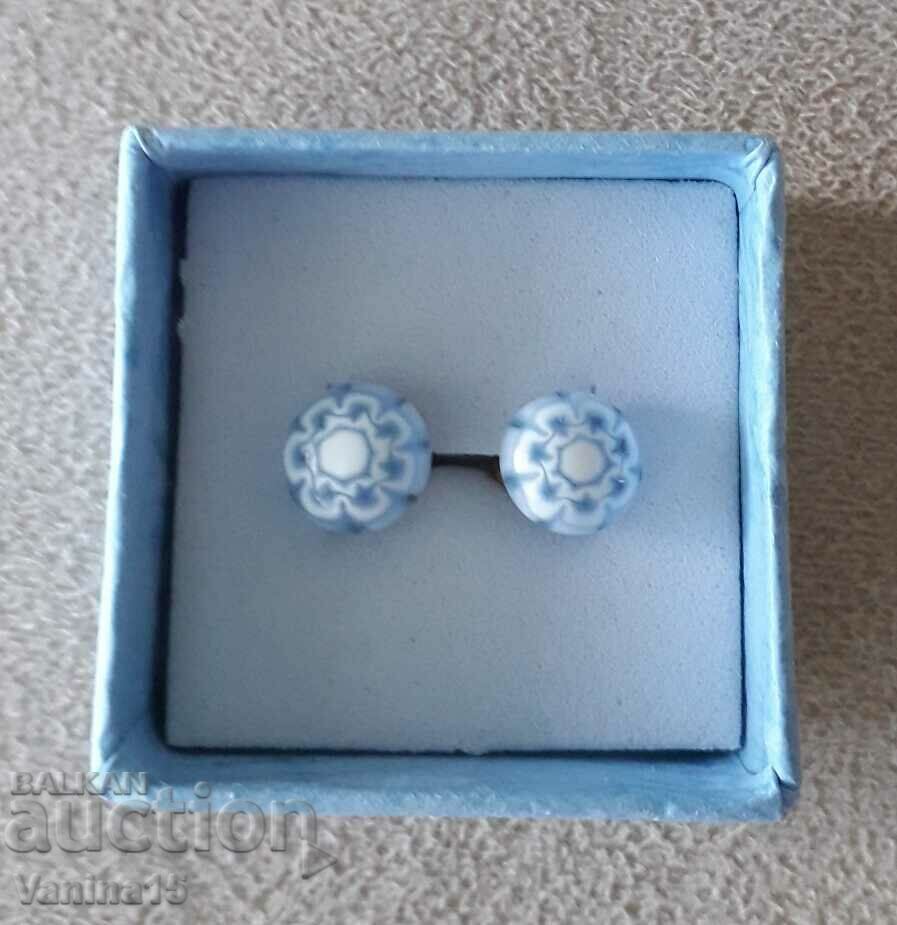 Italian Murano Millefiori Venetian Glass Earrings - 5 Italian Murano Millefiori Venetian Glass Earrings - 5