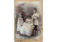 OLD PRINCELY PHOTO CHILDREN OF GENERAL IVAN BATSAROV SHUMEN