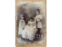 OLD PRINCELY PHOTO CHILDREN OF GENERAL IVAN BATSAROV SHUMEN