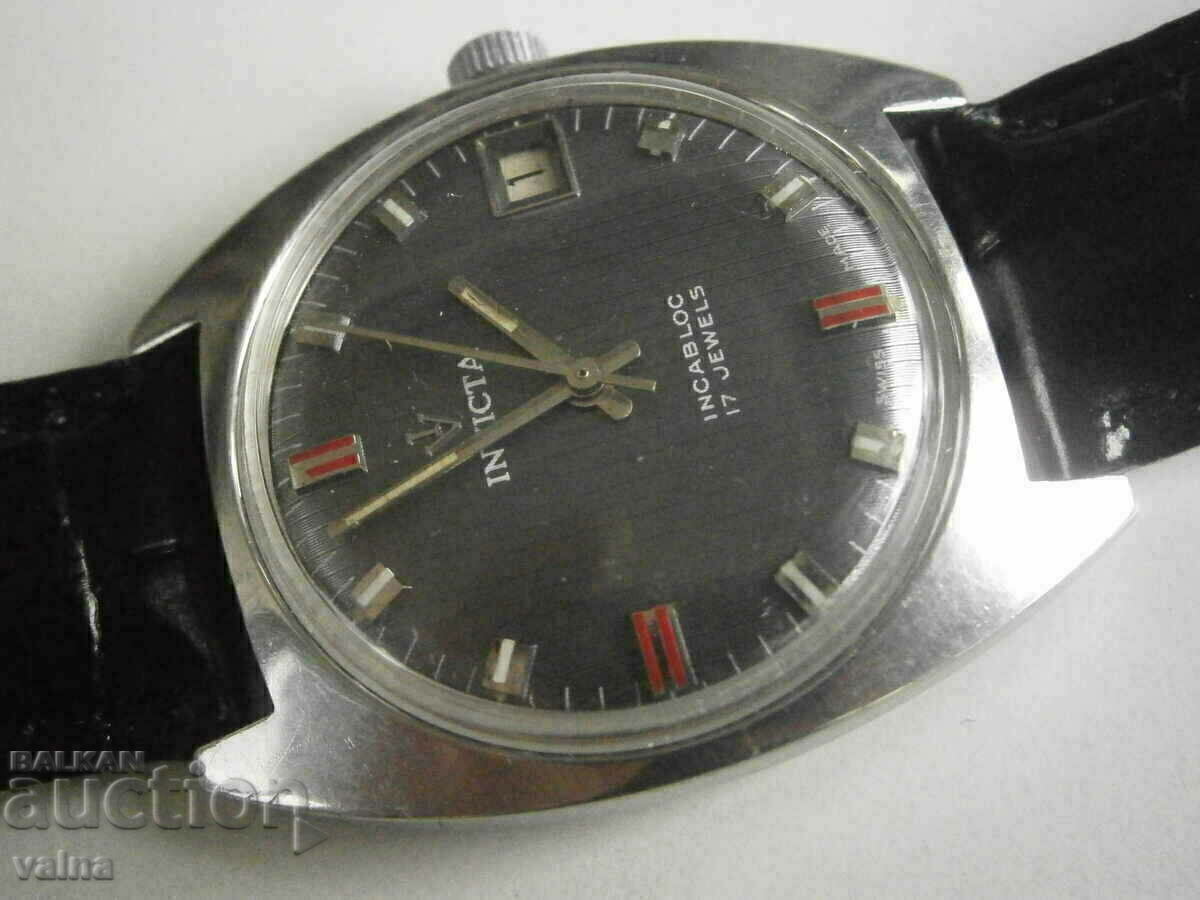 Auction  INVICTA, incabloc, 17 jewels, swiss made, TOP!