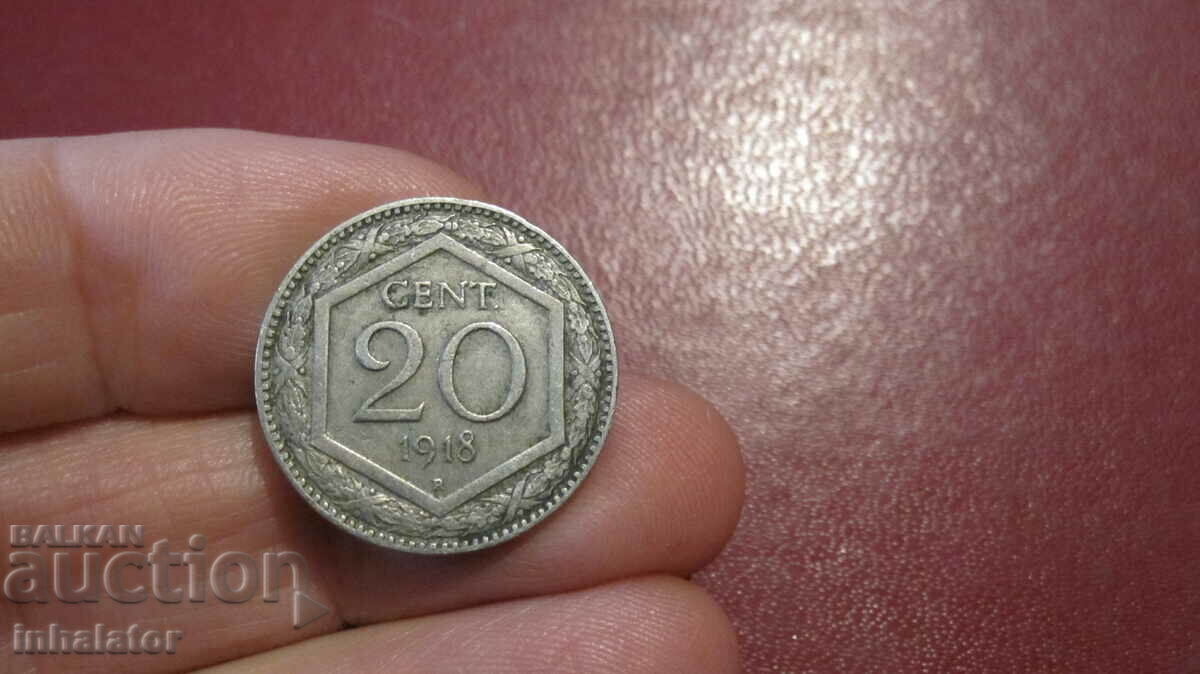 1918 20 centesimi Italy