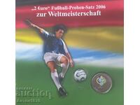 Lot of five pieces of two euros Germany 2006 world championship