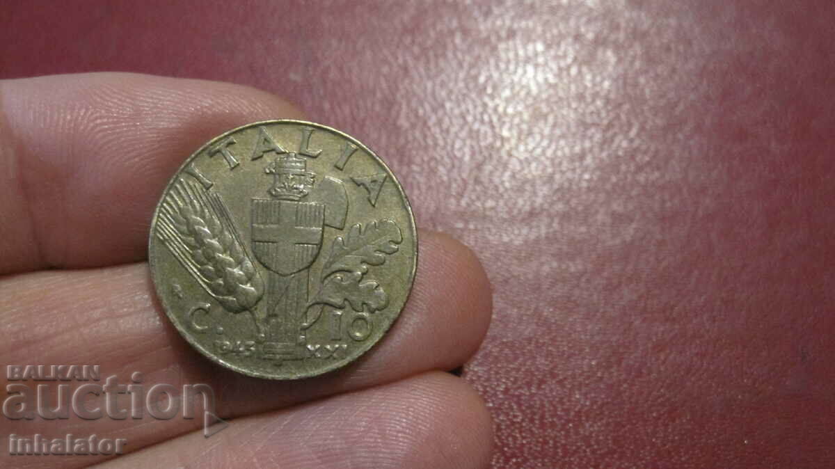 1943 έτος 10 centesimi Ιταλία - / 21 /