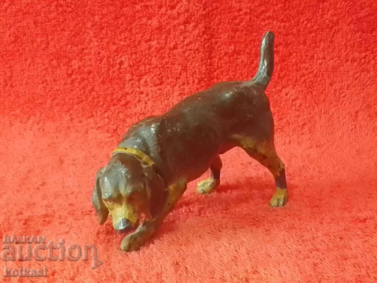 Old solid metal bronze Dog with price 155.50 BGN | € 79.51