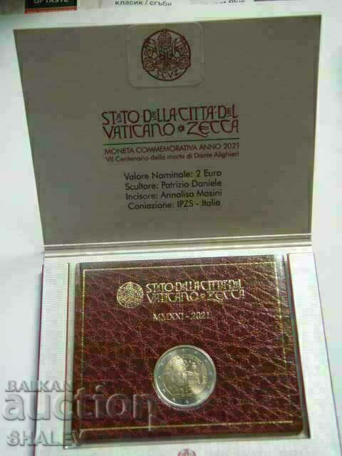 Livrarea 2 euro 2021 Vaticana „Dante Alighieri”(2) Vatican -(2 euro)