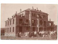 1928 СТАРА СНИМКА ЛОВЕЧ СТРОЕЖ НА ПОЧИВНА СТАНЦИЯ РЯДКА Г578